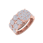 Load image into Gallery viewer, Bridal set in in rose gold with white diamonds of 1.75 ct in weight