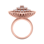 Load image into Gallery viewer, Statement ring in rose gold with white diamonds of 0.98 ct in weight