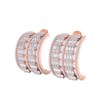 Load image into Gallery viewer, Beautiful Stud Earrings in white gold with white diamonds of 2.89 in weight