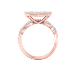 Load image into Gallery viewer, Heart shaped Diamond ring in yellow gold with white diamonds of 1.46 ct in weight