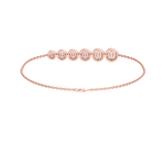 Load image into Gallery viewer, Stylish bracelet in rose gold with white diamonds of 0.72 ct in weight