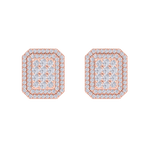 Load image into Gallery viewer, 3 in 1 earrings in yellow gold with white diamonds of 0.97 ct in weight