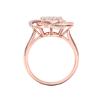 Load image into Gallery viewer, Intricate diamond ring in yellow gold with white diamonds of 0.63 ct in weight