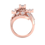 Load image into Gallery viewer, Statement diamond ring in yellow gold with white diamonds of 1.68 ct in weight