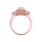 Load image into Gallery viewer, Diamond ring in rose gold with white diamonds of 0.23 ct in weight