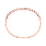 Load image into Gallery viewer, Bangle with miracle plates in rose gold with white diamonds of 1.53 ct in weight