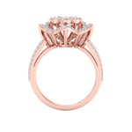 Load image into Gallery viewer, Elegant Diamond ring in rose gold with white diamonds of 0.89 ct in weight