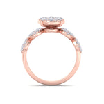 Load image into Gallery viewer, Bridal ring in white gold with white diamonds of 2.29 ct in weight