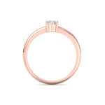 Load image into Gallery viewer, Cute Diamond ring in yellow gold with white diamonds of 0.25 ct in weight