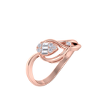 Load image into Gallery viewer, Elegant ring in yellow gold with white diamonds of 0.09 ct in weight