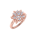 Load image into Gallery viewer, Diamond ring in rose gold with white diamonds of 0.37 ct in weight