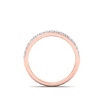 Load image into Gallery viewer, Classic Wedding band in rose gold with white diamonds of 0.83 ct in weight