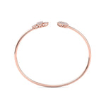Load image into Gallery viewer, Cuff bracelet in rose gold with white diamonds of 0.57 ct in weight
