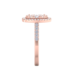 Load image into Gallery viewer, Oval cluster ring in white gold with white diamonds of 1.02 ct in weight