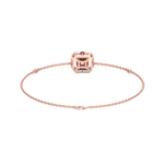 Load image into Gallery viewer, Square bracelet in yellow gold with white diamonds of 0.34 ct in weight