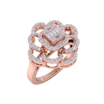 Load image into Gallery viewer, Diamond ring in yellow gold with white diamonds of 0.53 ct in weight