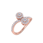 Load image into Gallery viewer, Diamond ring in rose gold with white diamonds of 0.53 ct in weight