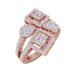 Load image into Gallery viewer, Beautiful ring in rose gold with white diamonds of 0.95 ct in weight