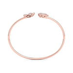 Load image into Gallery viewer, Cuff bracelet in rose gold with white diamonds of 0.49 ct in weight