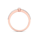 Load image into Gallery viewer, Diamond ring in rose gold with white diamonds of 0.44 ct in weight