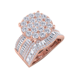 Load image into Gallery viewer, Beautiful Diamond ring in rose gold with white diamonds of 2.74 ct in weight