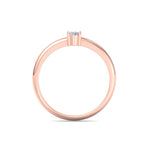 Load image into Gallery viewer, Beautiful Diamond ring in rose gold with white diamonds of 0.25 ct in weight