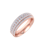 Load image into Gallery viewer, Diamond ring in rose gold with white diamonds of 0.85 ct in weight
