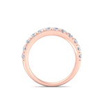 Load image into Gallery viewer, Classic Wedding band in rose gold with white diamonds of 0.96 ct in weight