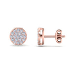 Load image into Gallery viewer, Classic round stud earrings in white gold with white diamonds of 0.26 ct in weight