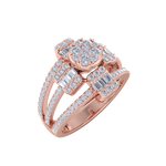 Load image into Gallery viewer, Beautiful ring in rose gold with white diamonds of 0.91 ct in weight