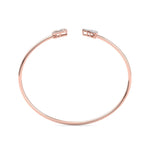 Load image into Gallery viewer, Cuff bracelet in rose gold with white diamonds of 0.58 ct in weight