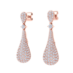 Load image into Gallery viewer, Diamond chandelier earrings in white gold with white diamonds of 1.73 ct in weight