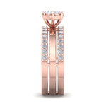 Load image into Gallery viewer, Beautiful ring in rose gold with white diamonds of 0.64 ct in weight