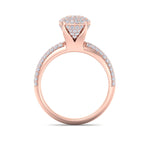 Load image into Gallery viewer, Cluster Diamond ring in white gold with white diamonds of 0.71 ct in weight