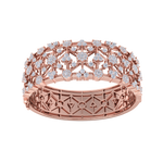 Load image into Gallery viewer, Diamond bangle in rose gold with white diamonds of 6.21 ct in weight