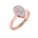 Load image into Gallery viewer, Diamond ring in rose gold with white diamonds of 0.39 ct in weight