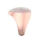 Load image into Gallery viewer, Heart diamond ring in rose gold with white diamonds of 1.50 ct in weight