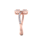 Load image into Gallery viewer, Diamond ring in rose gold with white diamonds of 0.53 ct in weight