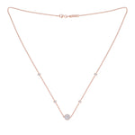 Load image into Gallery viewer, Beautiful Necklace in rose gold with white diamonds of 0.37 ct in weight
