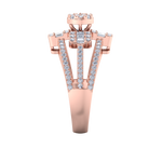 Load image into Gallery viewer, Beautiful ring in rose gold with white diamonds of 0.91 ct in weight