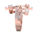 Load image into Gallery viewer, Beautiful ring in rose gold with white diamonds of 1.28 ct in weight