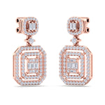 Load image into Gallery viewer, Beautiful Earrings in white gold with white diamonds of 0.83 in weight