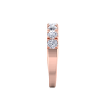 Load image into Gallery viewer, Classic Wedding band in rose gold with white diamonds of 1.16 ct in weight