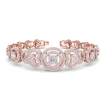 Load image into Gallery viewer, Statement bracelet in white gold with white diamonds of 2.53 ct in weight