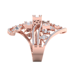 Load image into Gallery viewer, Statement diamond ring in yellow gold with white diamonds of 1.68 ct in weight