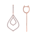 Load image into Gallery viewer, Chandelier earrings in yellow gold with white diamonds of 1.79 ct in weight