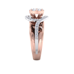 Load image into Gallery viewer, Solitaire ring in yellow gold with white diamonds of 0.50 ct in weight