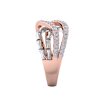 Load image into Gallery viewer, Beautiful ring in rose gold with white diamonds of 0.50 ct in weight