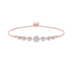 Load image into Gallery viewer, Diamond bracelet in yellow gold with white diamonds of 0.86 ct in weight