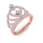 Load image into Gallery viewer, Beautiful Ring in rose gold with white diamonds of 0.96 ct in weight